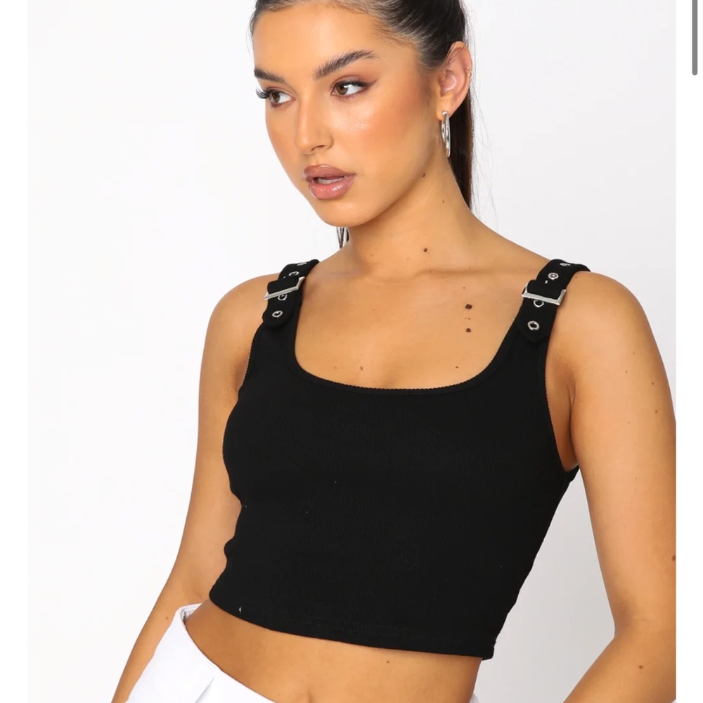 White Fox good choices ribbed crop NWT
